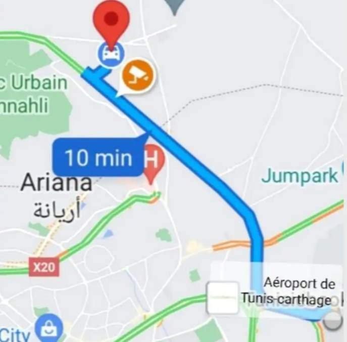 Studio, Cite La Gazelle ,Pas Jafar, Quartier Calme 10 Min De L'Aeroport Pres Du Technopark Екстериор снимка